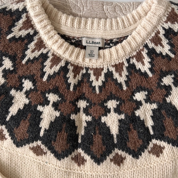 L.L Bean Fair Isle Sweater - Picture 3 of 4
